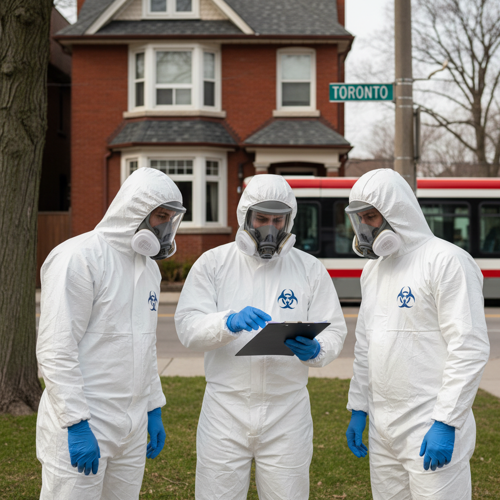 Professional crime scene cleanup and biohazard remediation team in Toronto