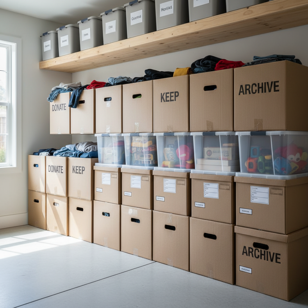 Cleared estate bedroom ready for new occupancy