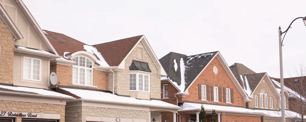 Castlemore and Springdale homes in Brampton  -  1990s-2000s brick construction